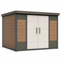 Caseta Exterior de Acero y Madera Compuesta 200x150x210 cm