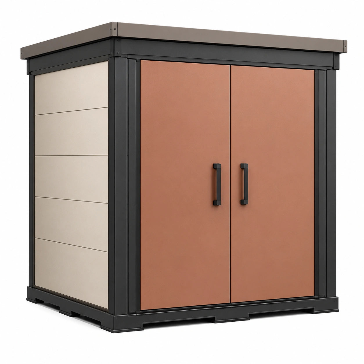 Armario de Plástico para Exterior con Puertas Dobles