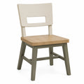Silla de Madera con Respaldo Beige 45x45x85cm