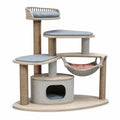 Árbol para Gatos de Madera con Tela y Sisal