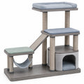 Árbol para Gatos Multinivel con Sisal y Cama de Tela