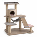 Árbol para gatos de madera y sisal con plataformas y hamaca