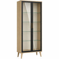Vitrina de Madera y Vidrio Templado
