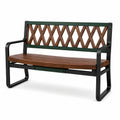 Banco de Jardín de Madera y Metal 122 cm