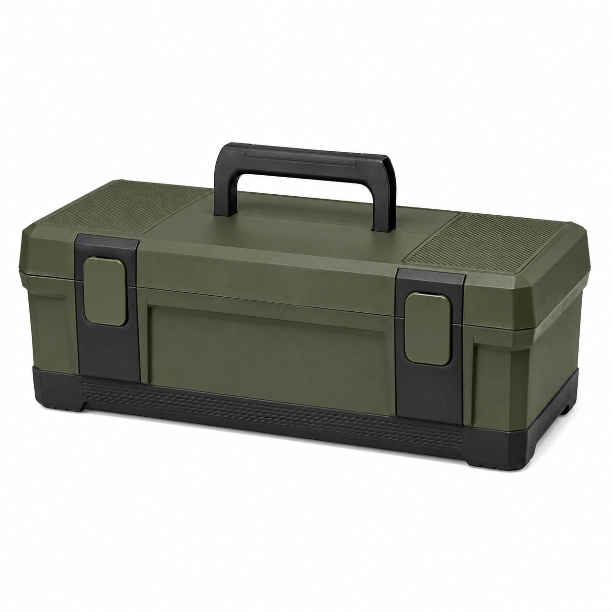 Caja de Herramientas de Plástico Verde/Negro 50x25x20 cm
