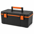 Caja de herramientas de plástico Polipropileno Negro y Naranja 45x25x22 cm