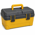 Caja de Herramientas de Plástico Negro/Amarillo 40cm x 20cm x 20cm