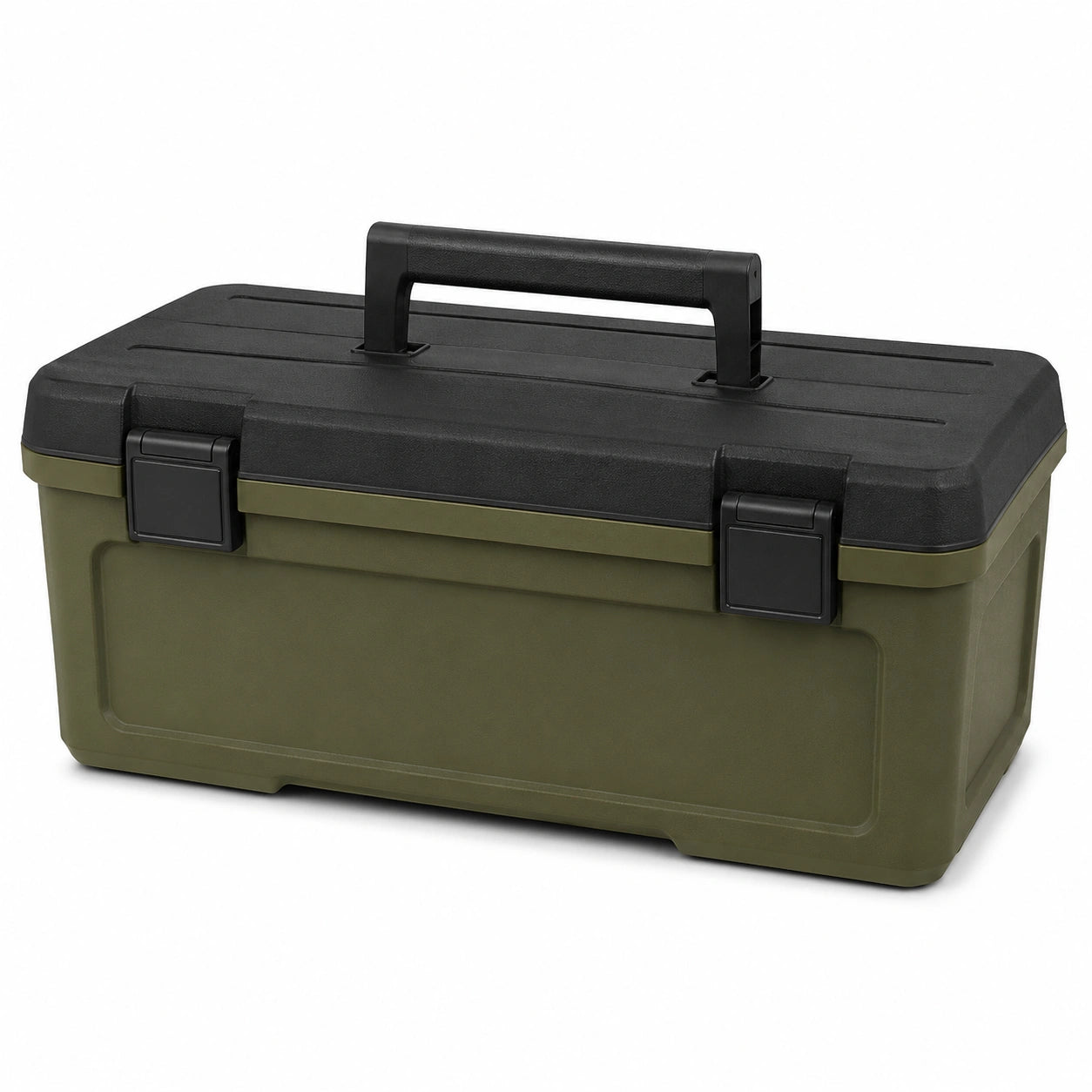 Caja de Herramientas de Plástico Verde/Negro 35x20x15 cm