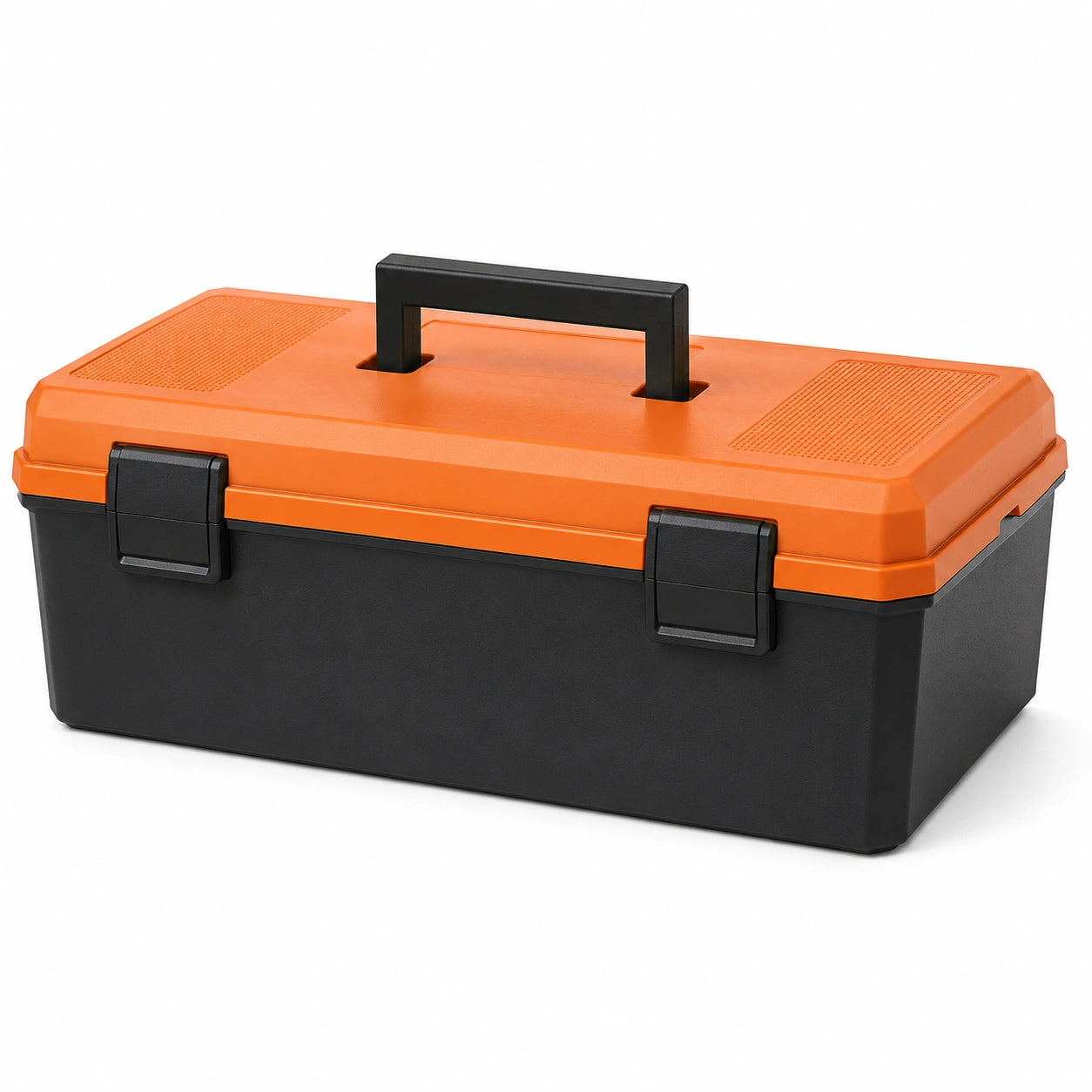 Caja de herramientas de plástico 45 cm Naranja y Negro