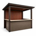 Puesto de Madera y Acero Galvanizado 200x150x250 cm